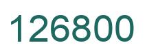 Number 126800 green image