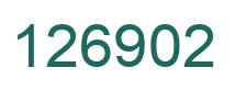 Number 126902 green image