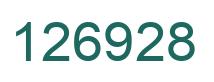 Number 126928 green image