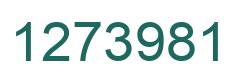 Número 1273981 imagen verde