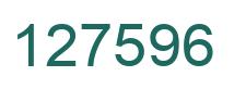 Number 127596 green image
