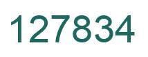 Number 127834 green image
