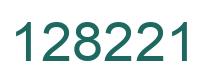 Número 128221 imagen verde