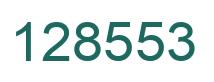 Number 128553 green image