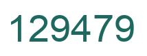 Number 129479 green image