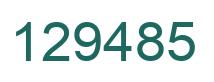 Número 129485 imagen verde