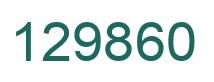 Number 129860 green image
