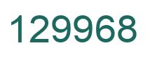 Number 129968 green image