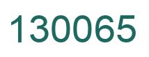 Número 130065 imagen verde