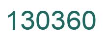Number 130360 green image