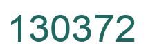 Number 130372 green image