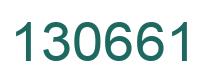 Number 130661 green image