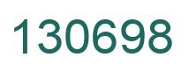 Number 130698 green image