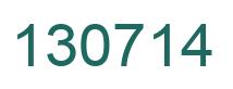 Número 130714 imagen verde