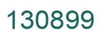 Number 130899 green image