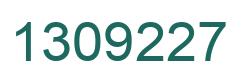 Number 1309227 green image