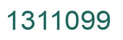 Number 1311099 green image