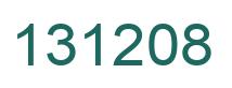 Number 131208 green image