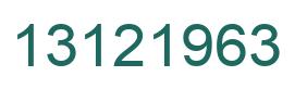 Número 13121963 imagen verde