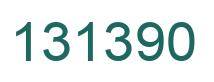 Number 131390 green image
