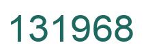 Number 131968 green image