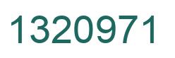 Number 1320971 green image