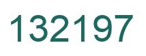 Number 132197 green image