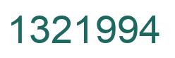 Number 1321994 green image
