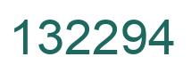 Number 132294 green image