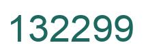 Number 132299 green image