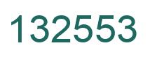 Number 132553 green image