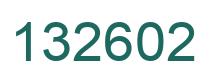 Number 132602 green image