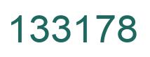 Number 133178 green image