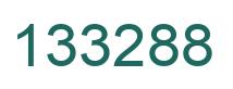Number 133288 green image