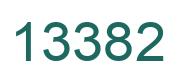 Number 13382 green image