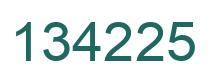 Número 134225 imagen verde