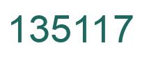 Number 135117 green image