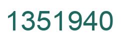 Número 1351940 imagen verde