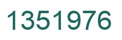 Number 1351976 green image