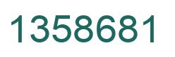 Number 1358681 green image