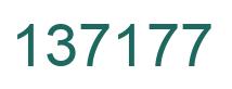 Number 137177 green image
