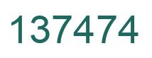 Número 137474 imagen verde