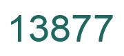 Number 13877 green image