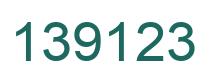 Number 139123 green image