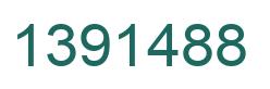 Number 1391488 green image