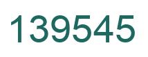 Number 139545 green image