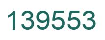 Number 139553 green image