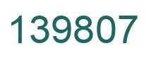 Number 139807 green image