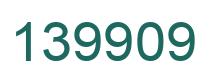Number 139909 green image