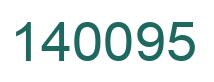 Number 140095 green image